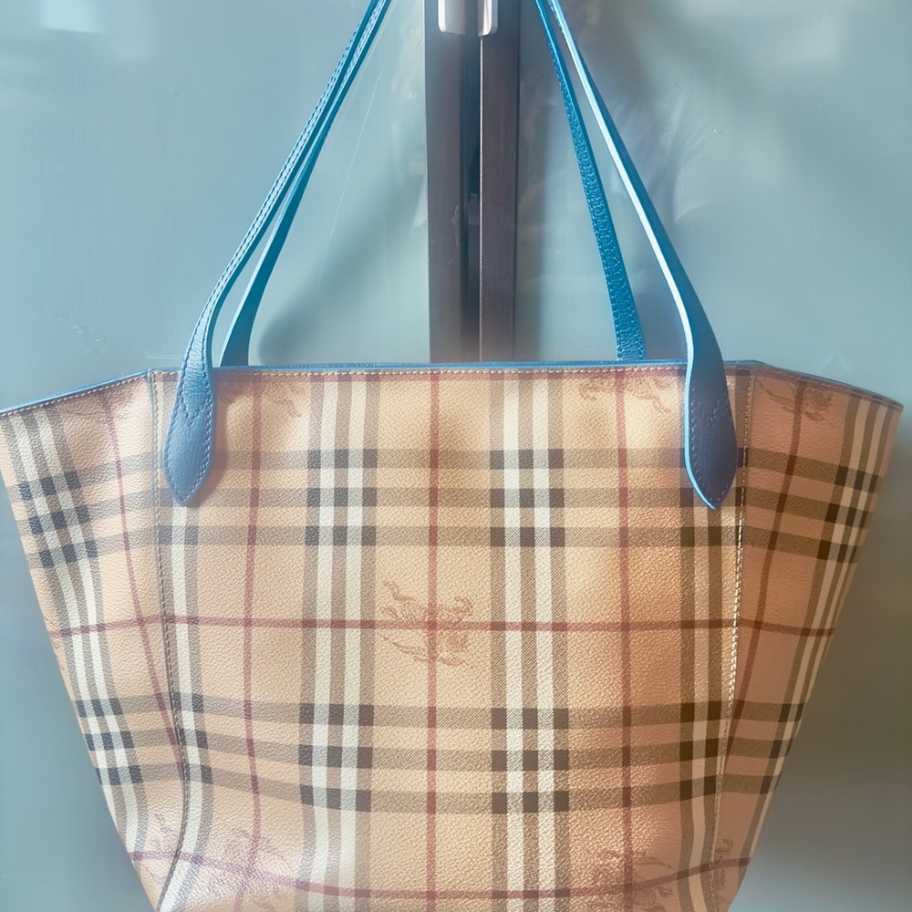 Burberry Checkered Tote Bag